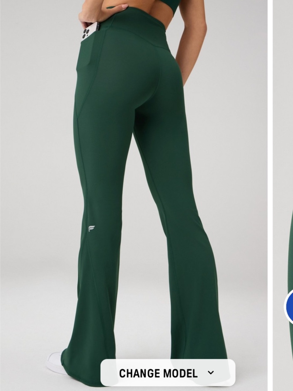 Fabletics Everpine Oasis PureLuxe High-Waisted Crossover Flare - Picture 3 of 9